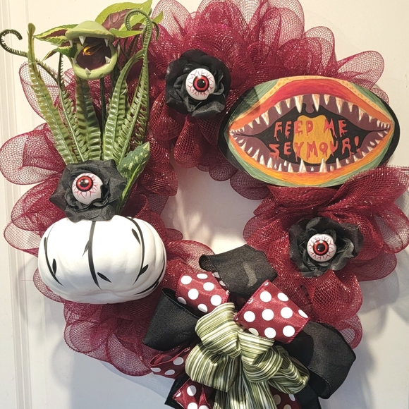 Hand Crafted Other - Wreath a la Little Shop of Horrors Fan Hostess Housewarming Dad Birthday Gift